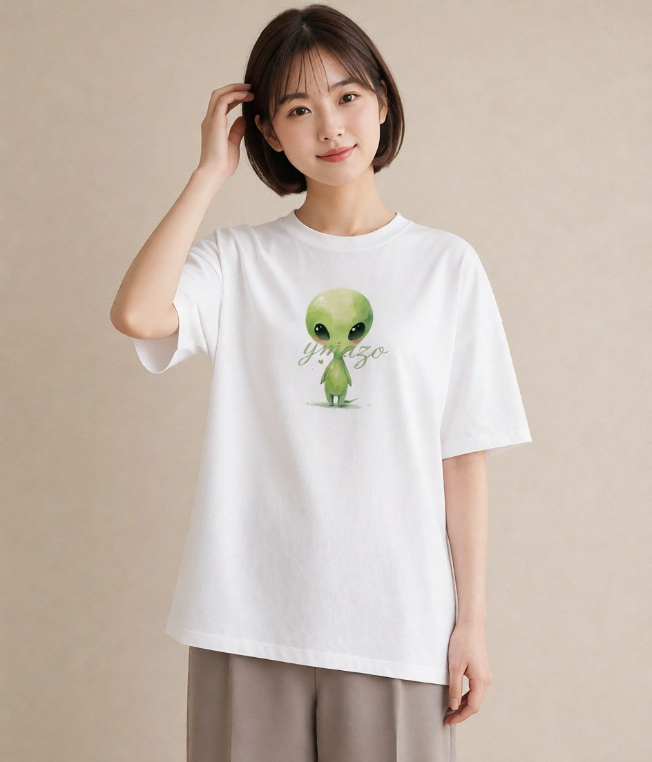Tシャツ レディース 惑星 星空 宇宙 イラスト きれいめカジュアル 女性向けギフト 散歩 白T