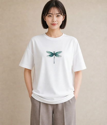 Tシャツ レディース アリ 昆虫 虫 イラスト 散歩 お出かけ 白T