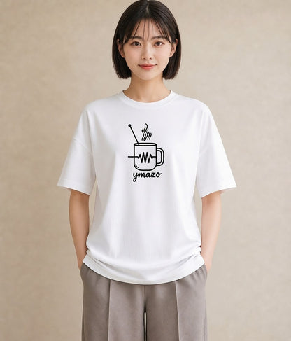 グラフィックTシャツ レディース コーヒー カフェ 珈琲 イラスト ユニーク 春コーデ 姉妹 白T