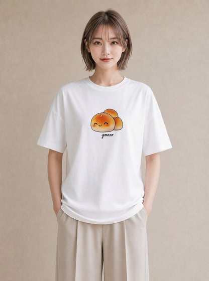 プリントTシャツ レディース ドーナツ 食べ物 フード イラスト シック ルームウェア ギフト 白T