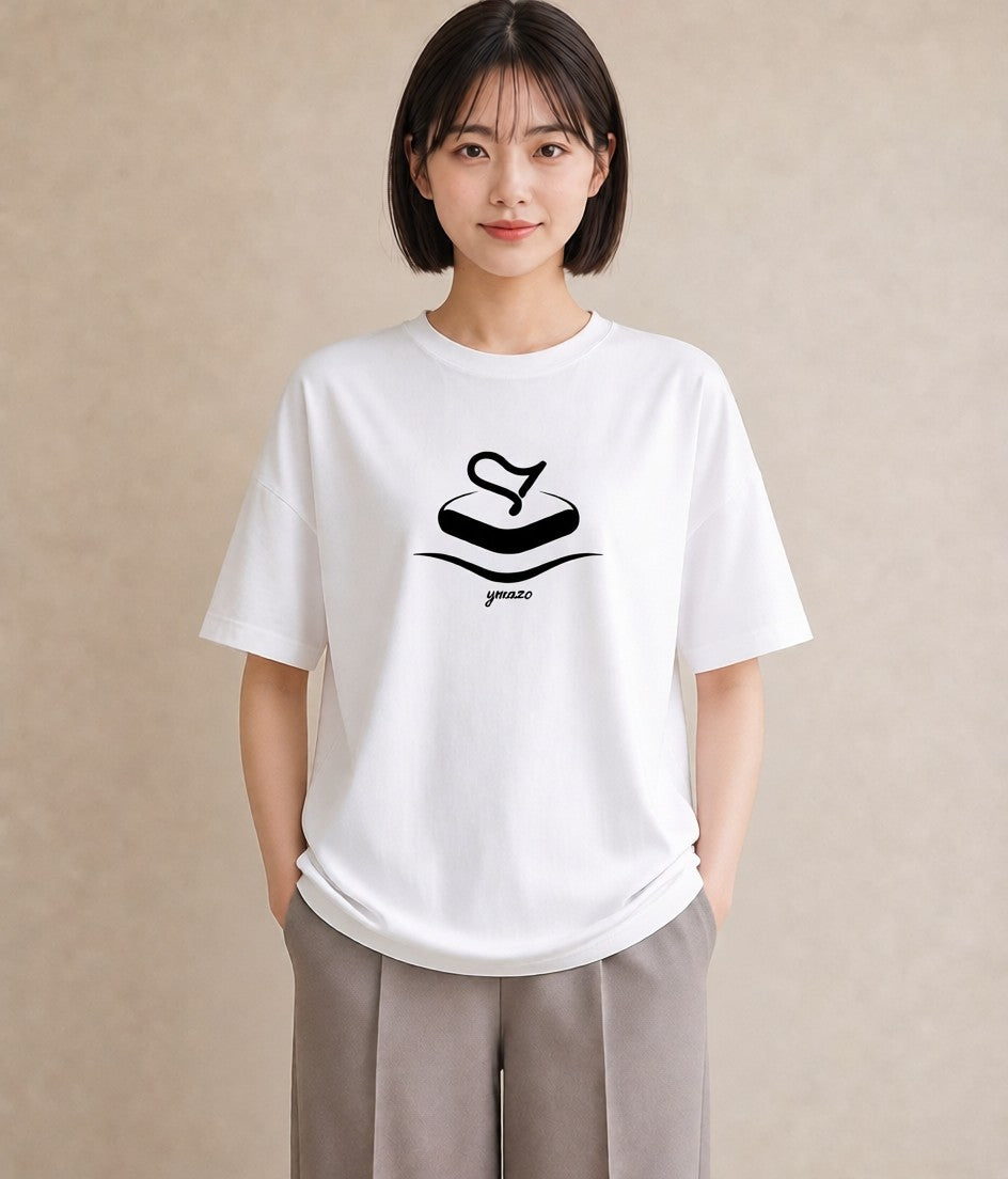 デザインTシャツ レディース スイーツ お菓子 デザート イラスト 北欧風 在宅 公園 白T