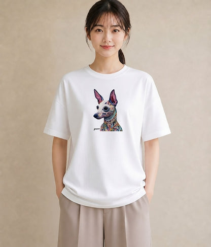 半袖Tシャツ レディース チワワ 犬 いぬ イラスト 可愛い 敬老の日 ホワイトデー 白T