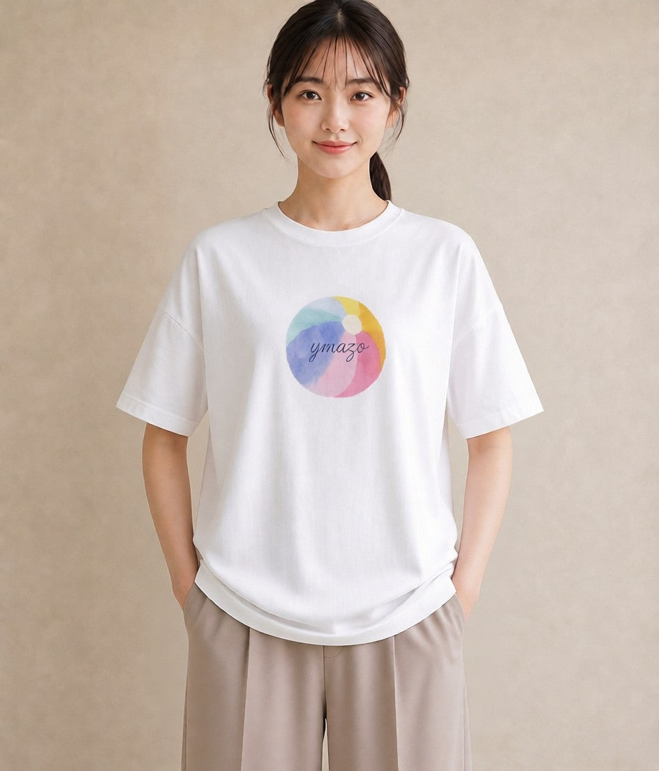 プリントTシャツ レディース だんご 食べ物 フード イラスト 休日コーデ 買い物 夏コーデ 白T