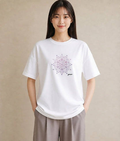 Tシャツ レディース レースハンカチ レース ハンカチ ナチュラル アンティーク イラスト お揃い 親子 白T