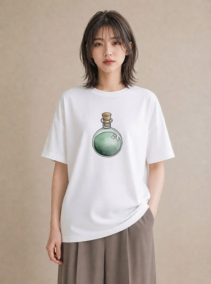 プリントTシャツ レディース 風鈴 ガラス 夏 ナチュラル アンティーク イラスト きれいめ 親子 20代 白T