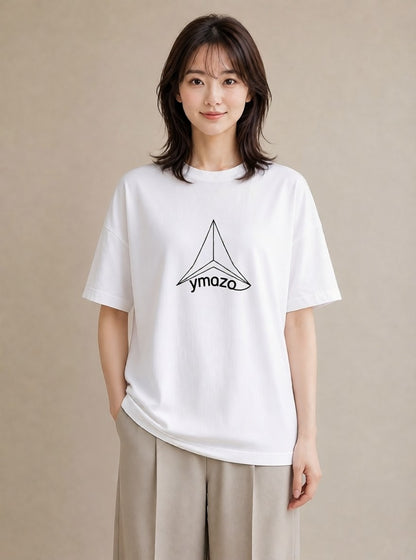 半袖Tシャツ レディース 折り鶴 折り紙 ナチュラル アンティーク イラスト ニュアンス カジュアルコーデ 買い物 白T