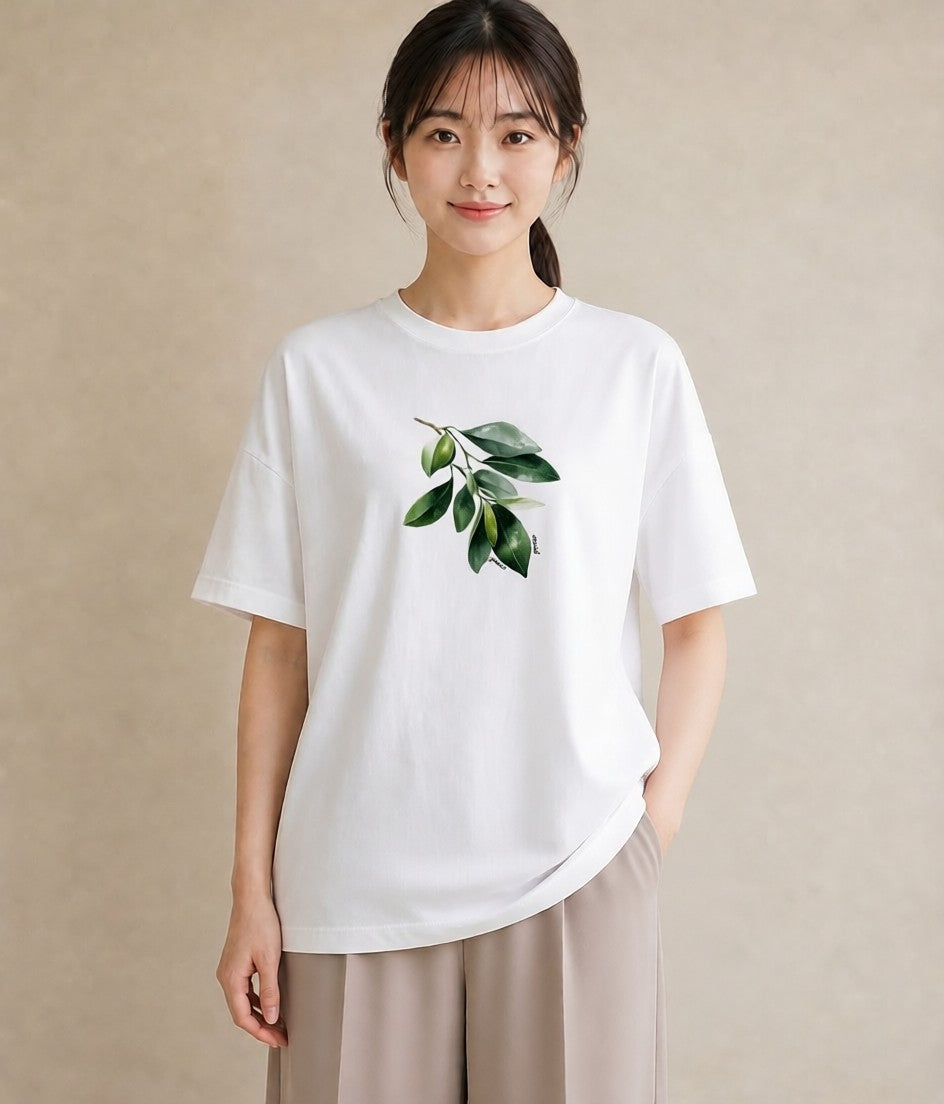 グラフィックTシャツ レディース アボカド 食べ物 フード イラスト シンプル 通勤 在宅 白T