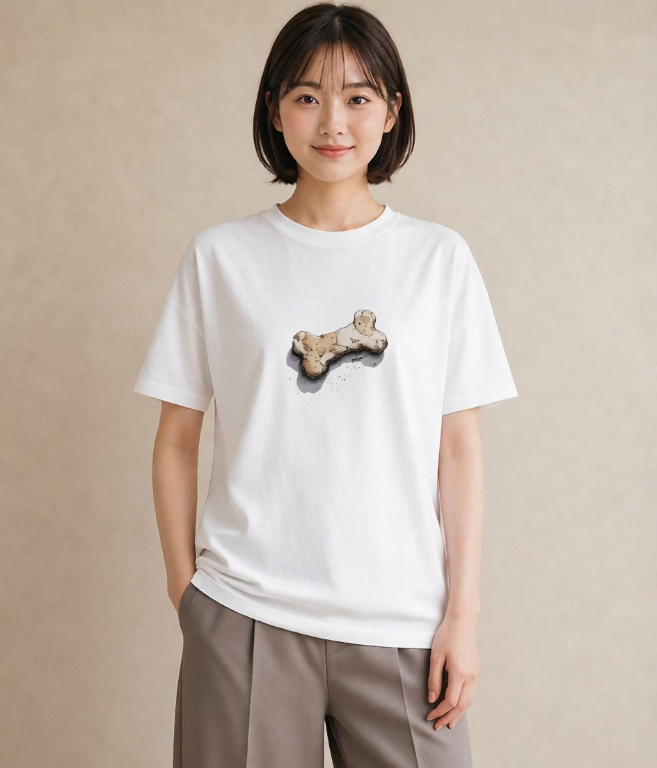 プリントTシャツ レディース パン 食べ物 フード イラスト レトロ 女子会 お揃い 白T