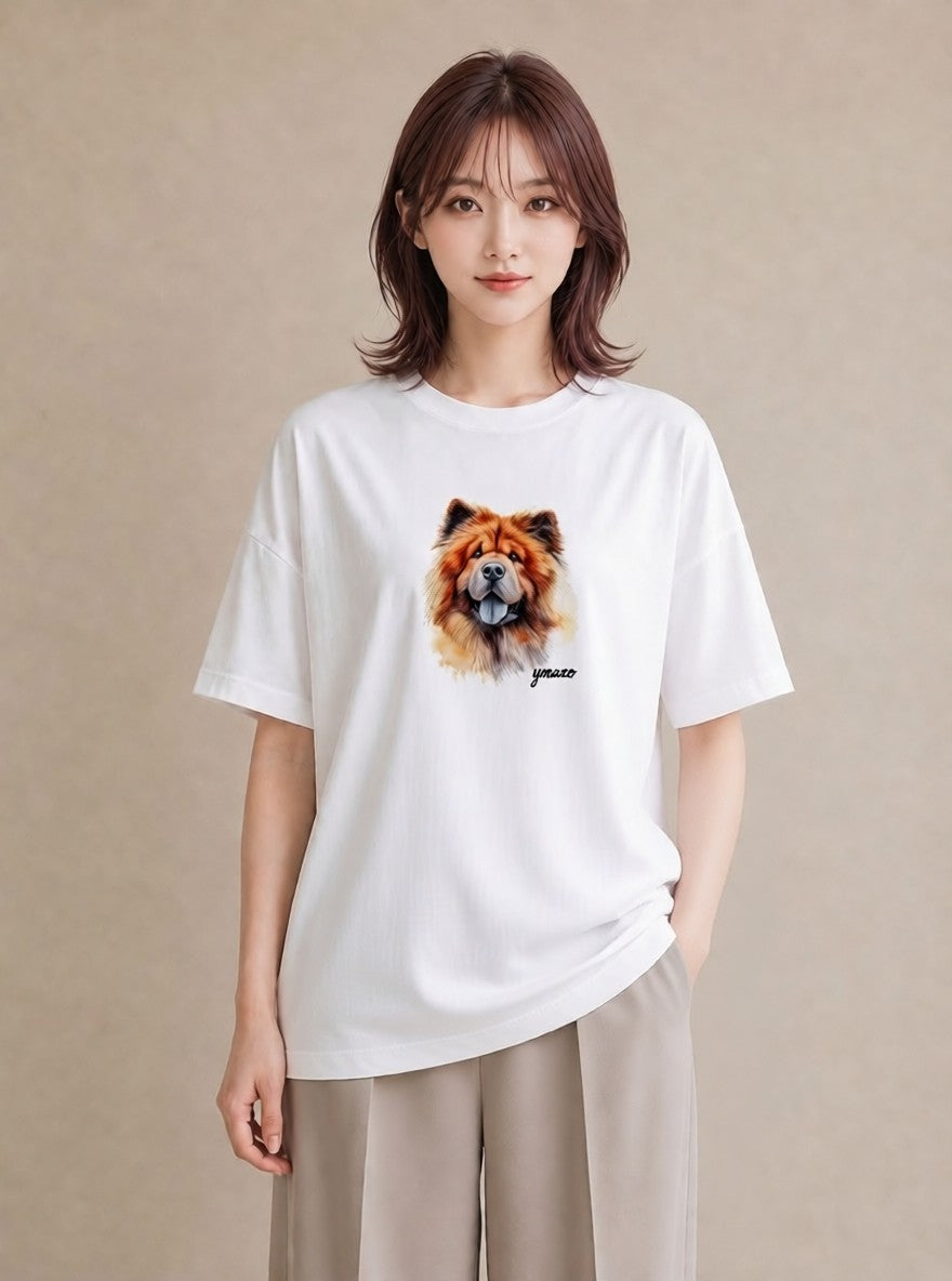 プリントTシャツ レディース 柴犬 しばいぬ 犬 いぬ イラスト ヴィンテージ風 ルームウェア ギフト 白T
