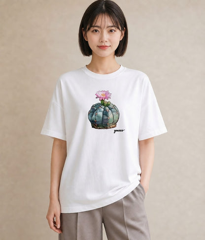 プリントTシャツ レディース 多肉植物 植物 ボタニカル イラスト カジュアル 誕生日プレゼント 綿100 白T