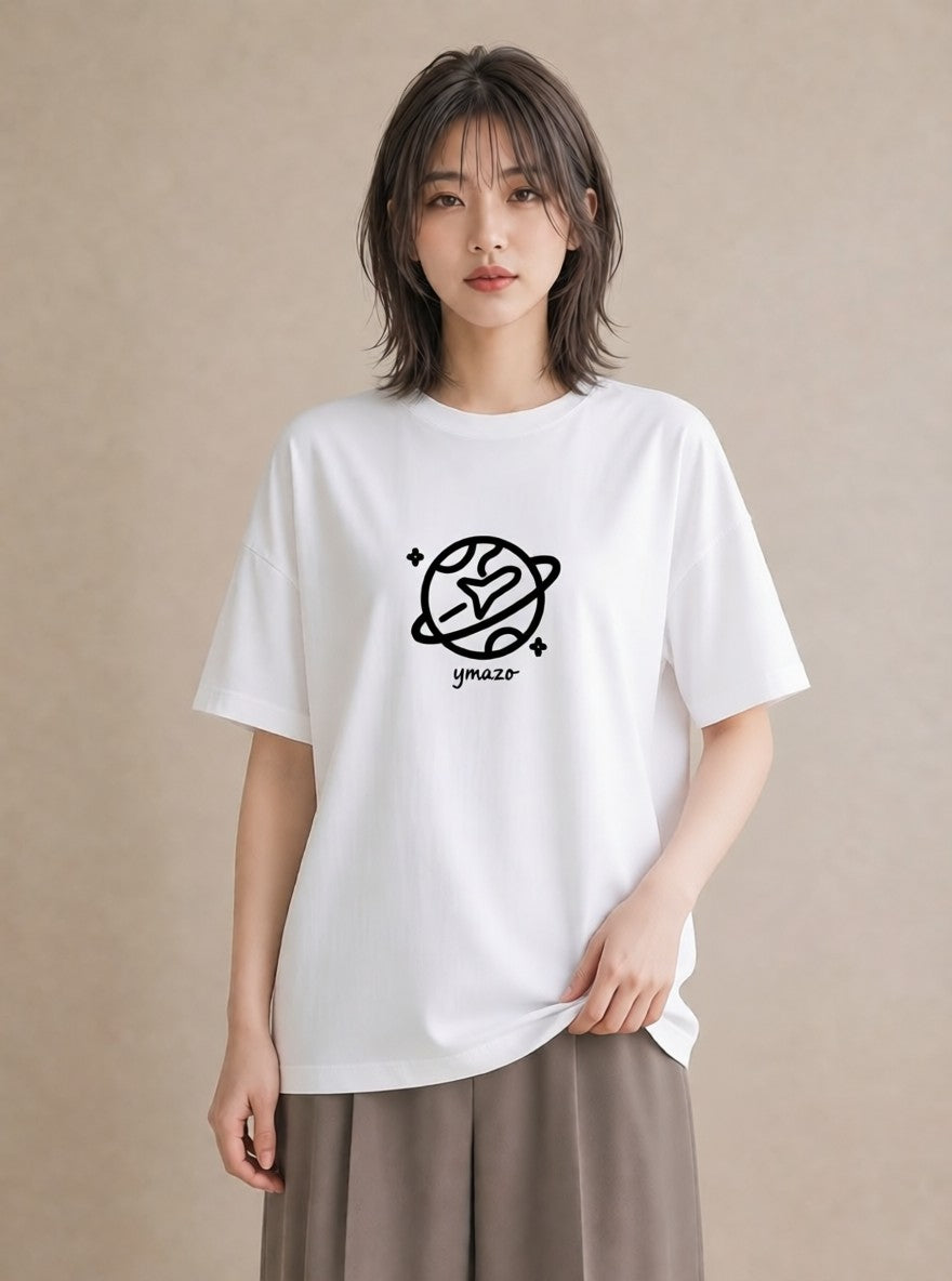 プリントTシャツ レディース 旅 トラベル スタンプ イラスト きれいめ 夏コーデ 通学 白T