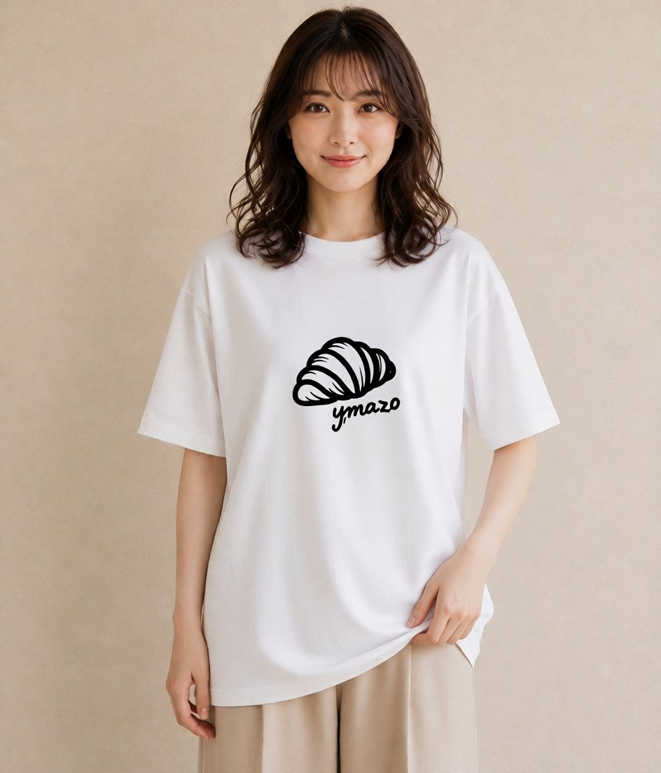 デザインTシャツ レディース パン ベーカリー レトロ イラスト 旅行コーデ レイヤード 友達ギフト 白T