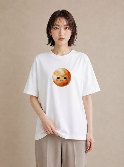 デザインTシャツ レディース 宇宙 星空 イラスト 帰省 ラフ 白T