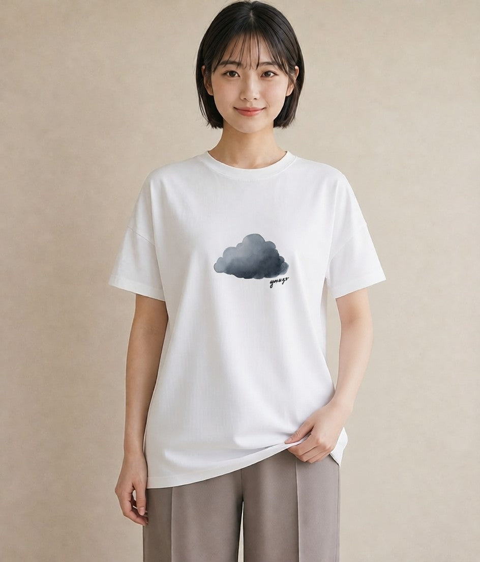 Tシャツ レディース 虹 星空 宇宙 イラスト モード 社会人 女性 白T
