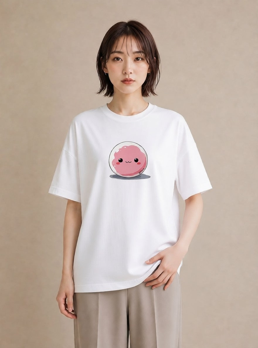 Tシャツ レディース だんご 食べ物 フード イラスト お洒落 夏コーデ 通学 白T