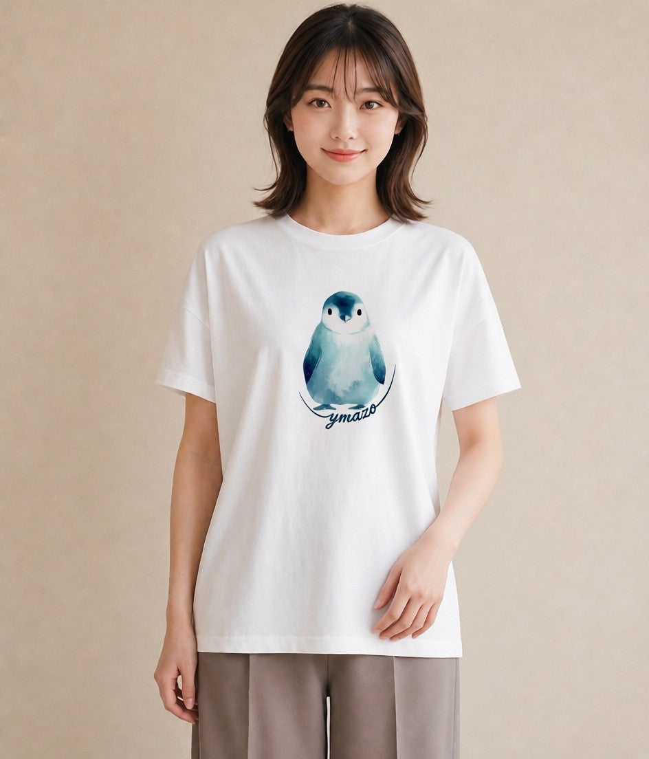 Tシャツ レディース 白文鳥 ペット 動物 イラスト ゆるかわ 春コーデ 姉妹 白T