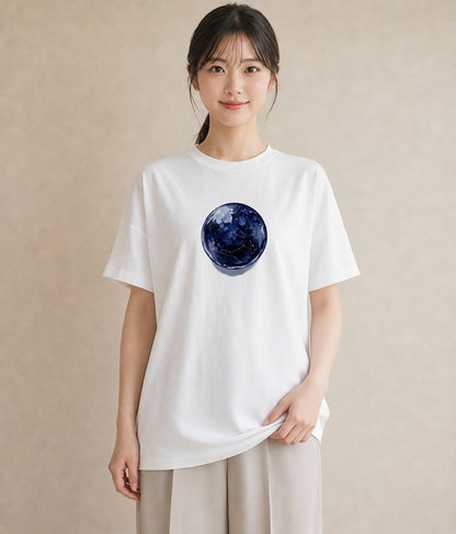 半袖Tシャツ レディース スター 星空 宇宙 イラスト ゆるかわ 姉妹 送別ギフト 白T