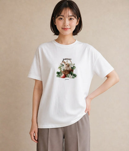 デザインTシャツ レディース ホーランドロップ ペット 動物 イラスト 休日コーデ 女子会 お揃い 白T