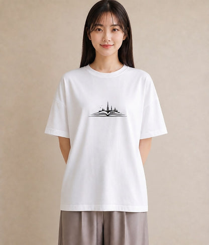 グラフィックTシャツ レディース 本 読書 ブック イラスト 普段使い カフェ巡り 女子会 白T