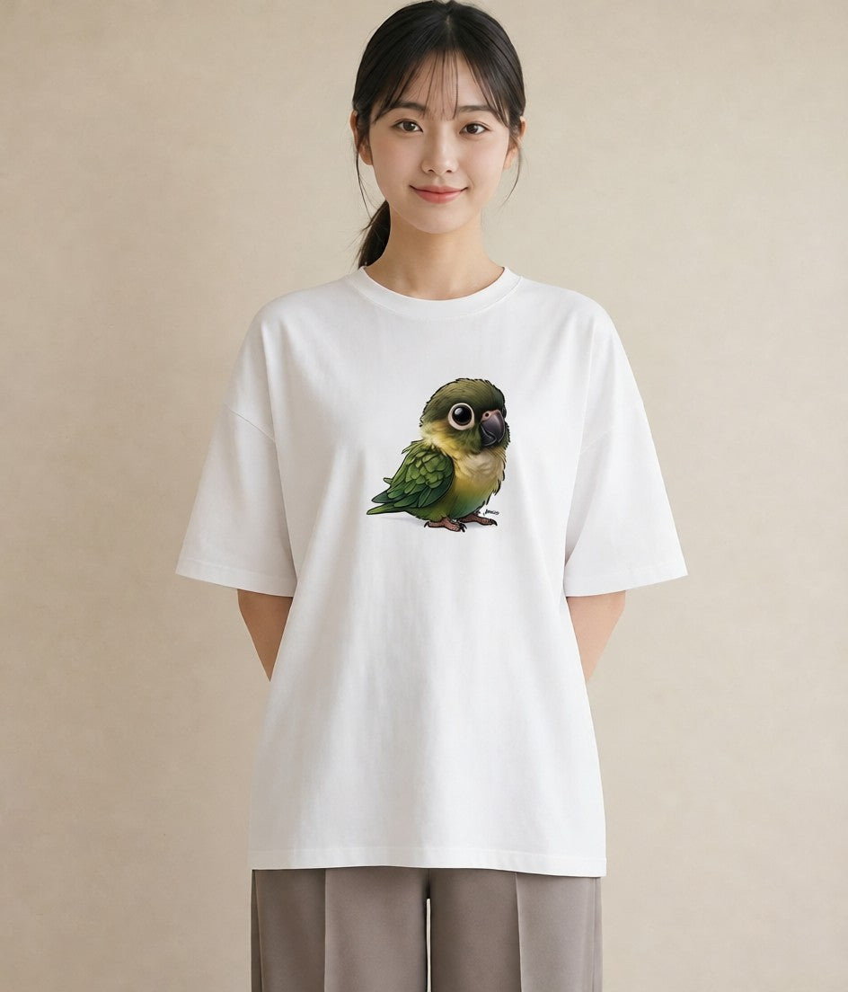 グラフィックTシャツ レディース コザクラインコ ペット 動物 イラスト きれいめ 旅行 母娘コーデ 白T