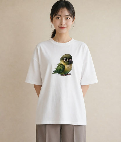 グラフィックTシャツ レディース コザクラインコ ペット 動物 イラスト きれいめ 旅行 母娘コーデ 白T