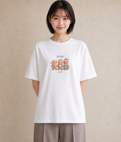 Tシャツ レディース クッキー 食べ物 フード イラスト お洒落 買い物 夏コーデ 白T
