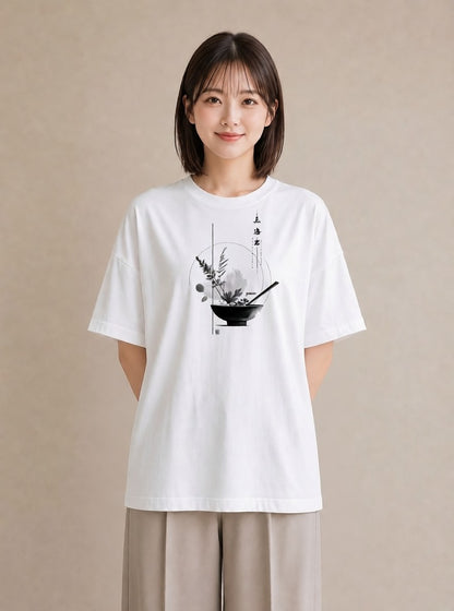 Tシャツ レディース 風鈴 ガラス 夏 ナチュラル アンティーク イラスト お洒落 綿100 デート 白T