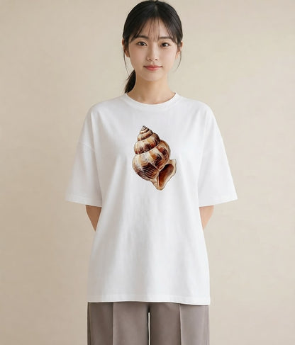 半袖Tシャツ レディース どんぐり 植物 ボタニカル イラスト アート風 姉妹 送別ギフト 白T
