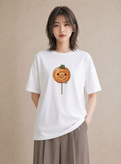Tシャツ レディース だんご 食べ物 フード イラスト 旅行コーデ 帰省 ラフ 白T