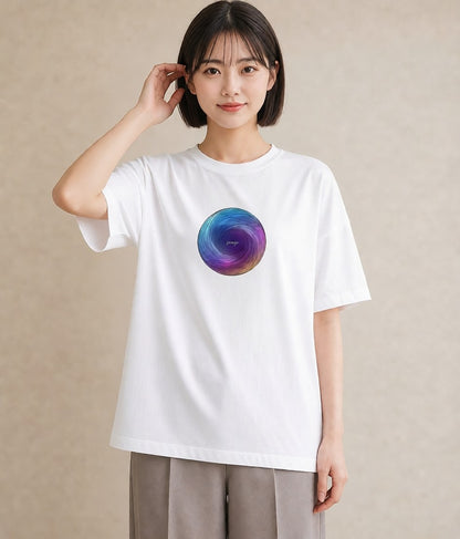 グラフィックTシャツ レディース プラネット 星空 宇宙 イラスト ニュアンス 母娘コーデ 自分用 白T