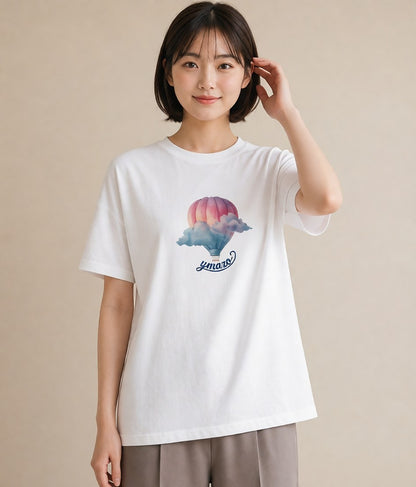 グラフィックTシャツ レディース 虹 星空 宇宙 イラスト ボタニカル 週末コーデ 敬老の日 白T