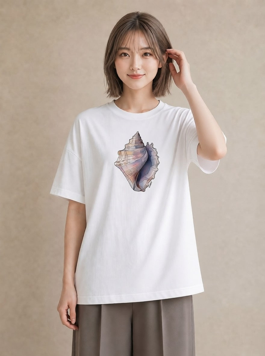 デザインTシャツ レディース かたつむり 昆虫 虫 イラスト ユニーク 通学 誕生日プレゼント 白T