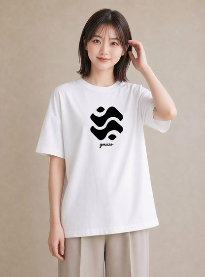 Tシャツ レディース 紙の船 水辺 ナチュラル アンティーク イラスト 休日コーデ 旅行 母娘コーデ 白T
