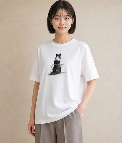 Tシャツ レディース 靴下猫 猫 ねこ イラスト 水彩風 レイヤード 友達ギフト 白T