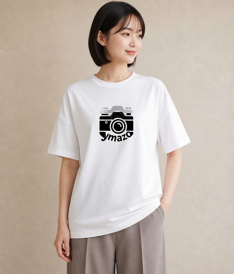プリントTシャツ レディース カメラ フィルムカメラ レトロカメラ イラスト ヴィンテージ風 姉妹 送別ギフト 白T