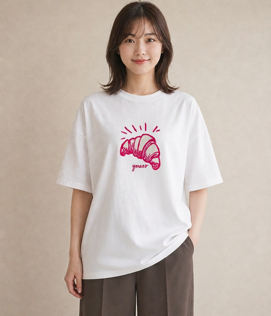 Tシャツ レディース パン ベーカリー レトロ イラスト ギフト 母の日 白T