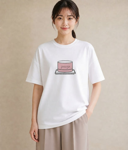 Tシャツ レディース スイーツ お菓子 デザート イラスト 公園 ママ 白T