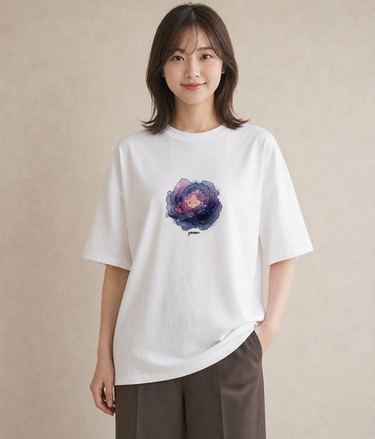 半袖Tシャツ レディース 射手座 星空 宇宙 イラスト 上品 送別ギフト 通勤 白T