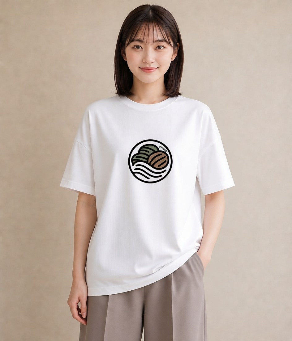Tシャツ レディース カフェ カフェロゴ ロゴ イラスト ラフカジュアル お出かけ 普段着 白T