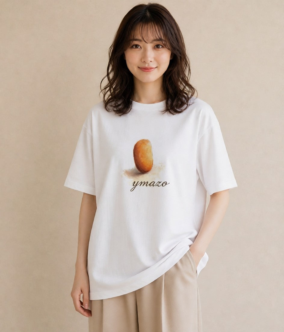グラフィックTシャツ レディース ドーナツ 食べ物 フード イラスト ゆるかわ おしゃれギフト 社会人 白T
