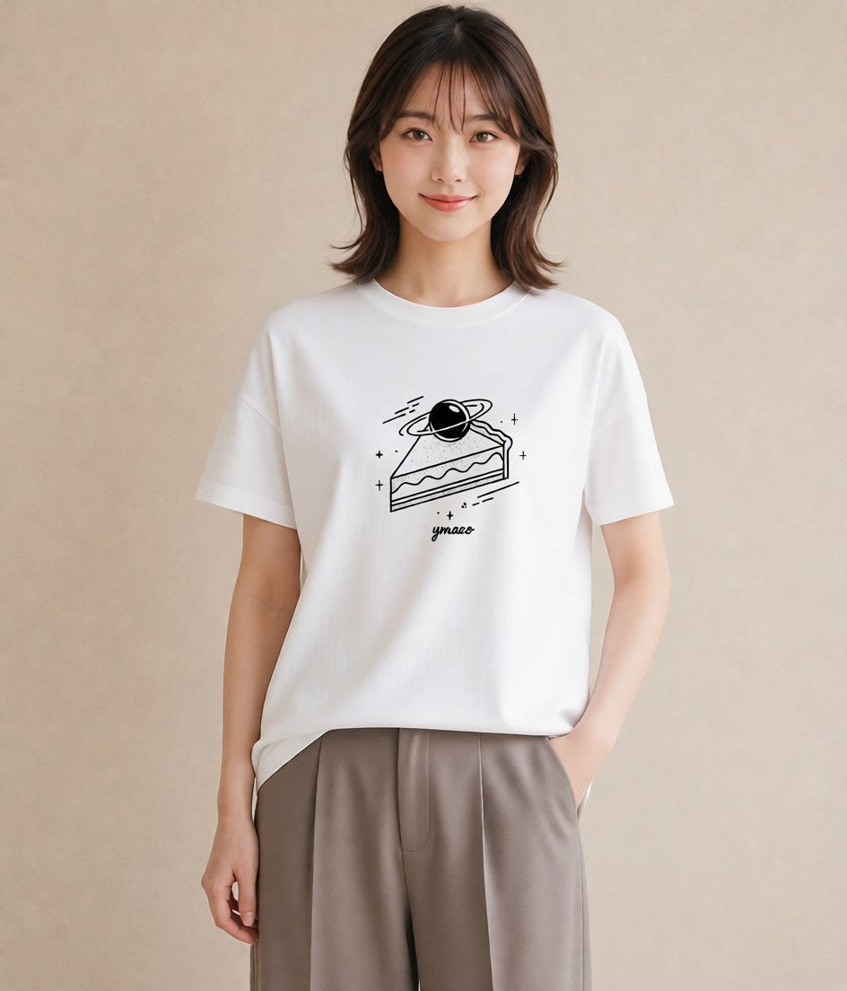 半袖Tシャツ レディース スイーツ お菓子 デザート イラスト ラフ 親子 20代 白T