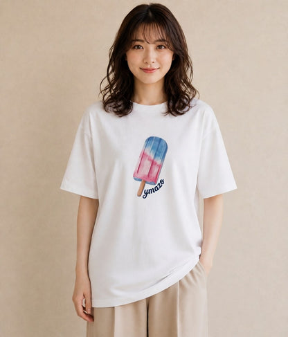 Tシャツ レディース クッキー 食べ物 フード イラスト 抜け感 女性向けギフト 散歩 白T