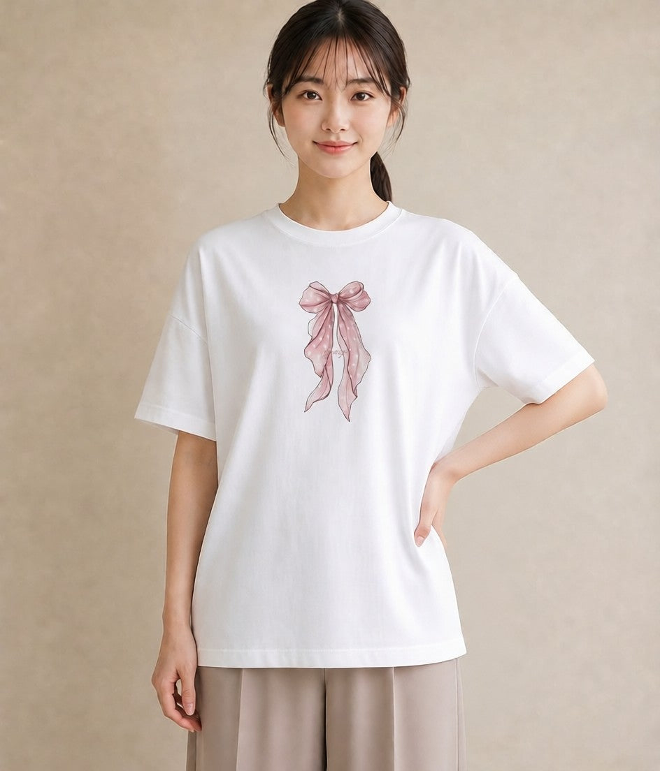 グラフィックTシャツ レディース レースハンカチ レース ハンカチ ナチュラル アンティーク イラスト レトロ 帰省 ラフ 白T
