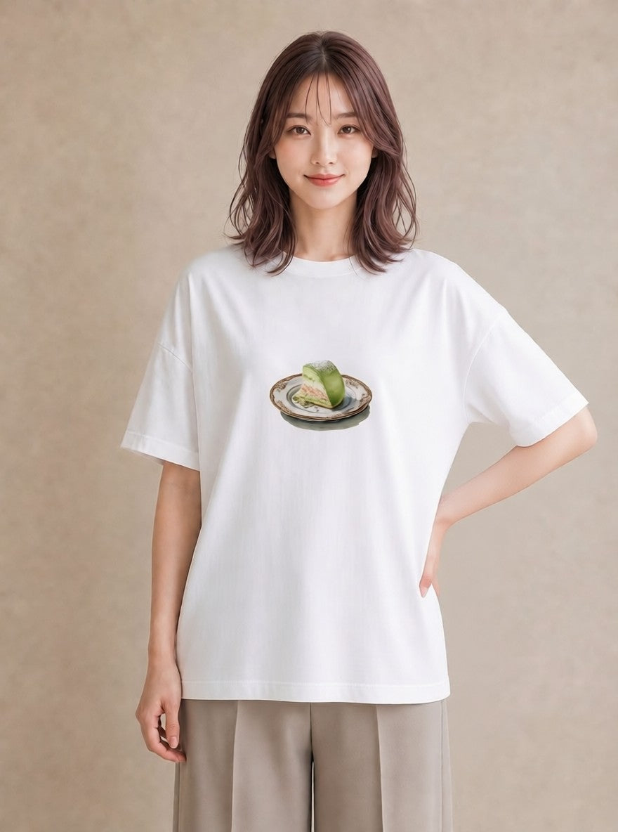 プリントTシャツ レディース お寿司 食べ物 フード イラスト シンプル デート 帰省 白T