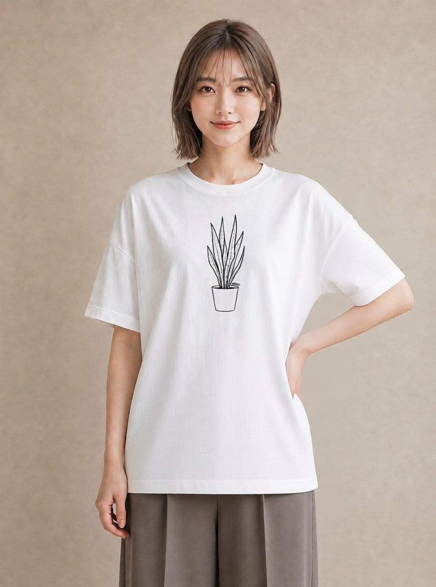 Tシャツ レディース 夕暮れ バルコニー 夕焼け ナチュラル アンティーク イラスト ユニーク 友達ギフト 部屋着 白T