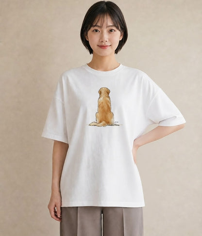 Tシャツ レディース ミックス犬 犬 いぬ イラスト ラフカジュアル クリスマス 旅行 白T