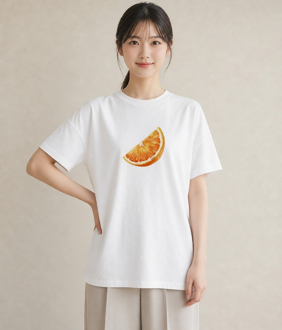 Tシャツ レディース パイナップル 食べ物 フード イラスト ガーリー カフェ服 クリスマス 白T