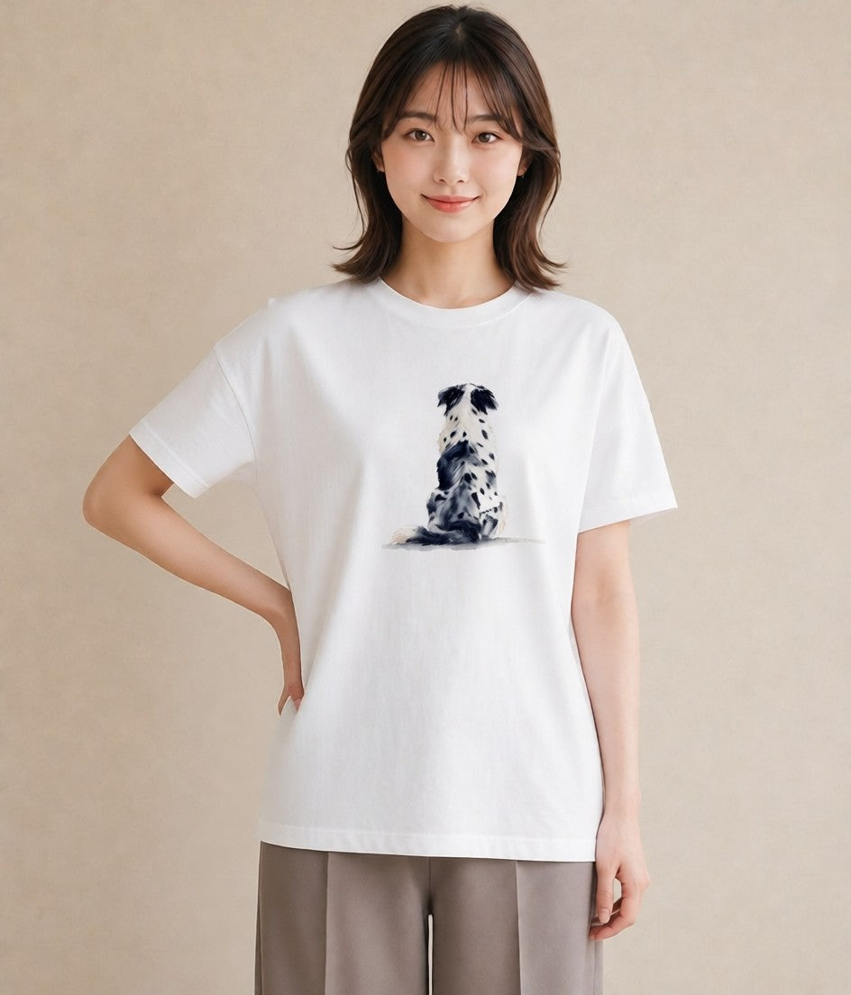 プリントTシャツ レディース 子犬 犬 いぬ イラスト 普段使い 母の日 ビーチ 白T