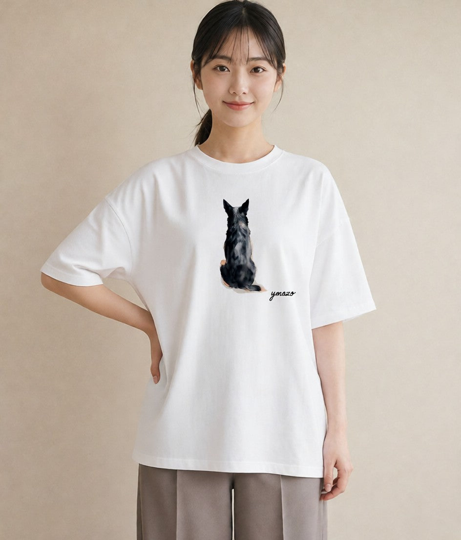 グラフィックTシャツ レディース アビシニアン 猫 ねこ イラスト ポップ 敬老の日 ホワイトデー 白T