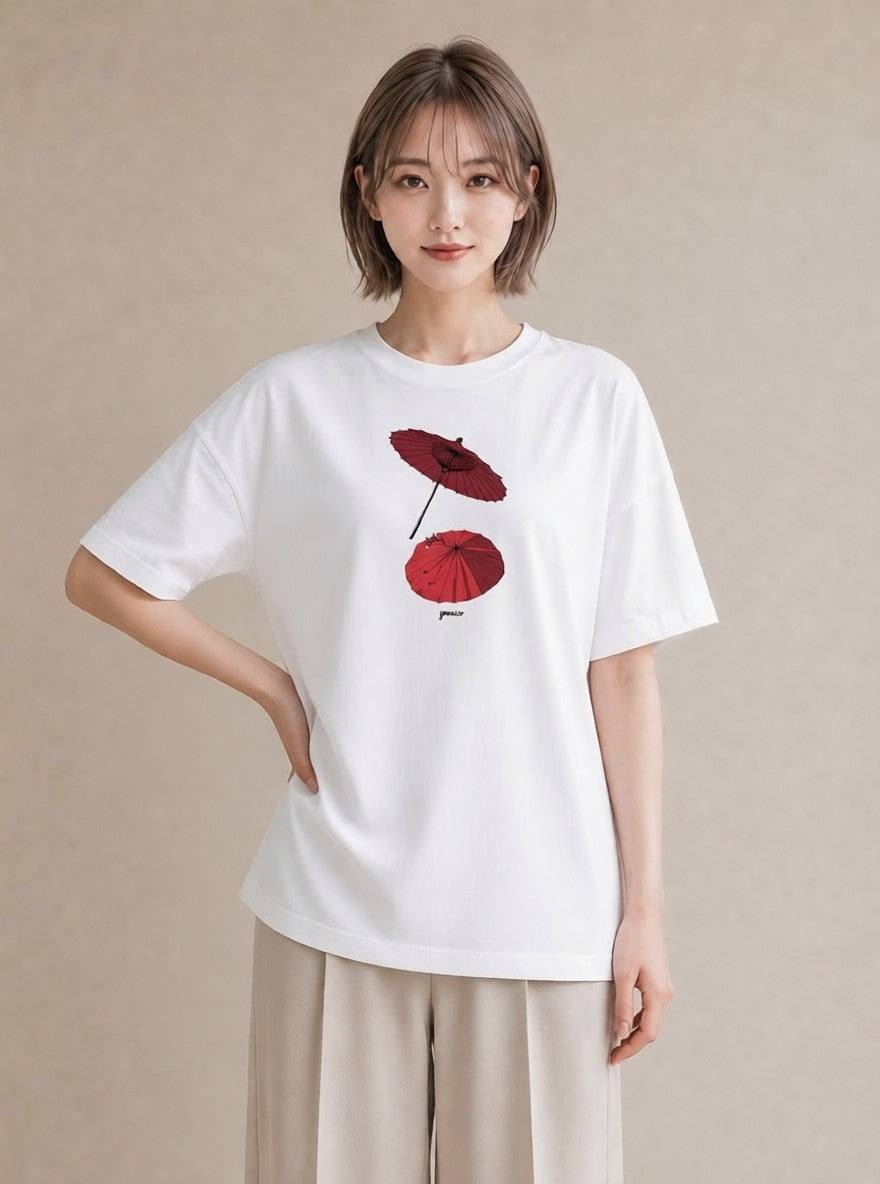 半袖Tシャツ レディース 風鈴 ガラス 夏 ナチュラル アンティーク イラスト シンプル 女性 旅行用 白T